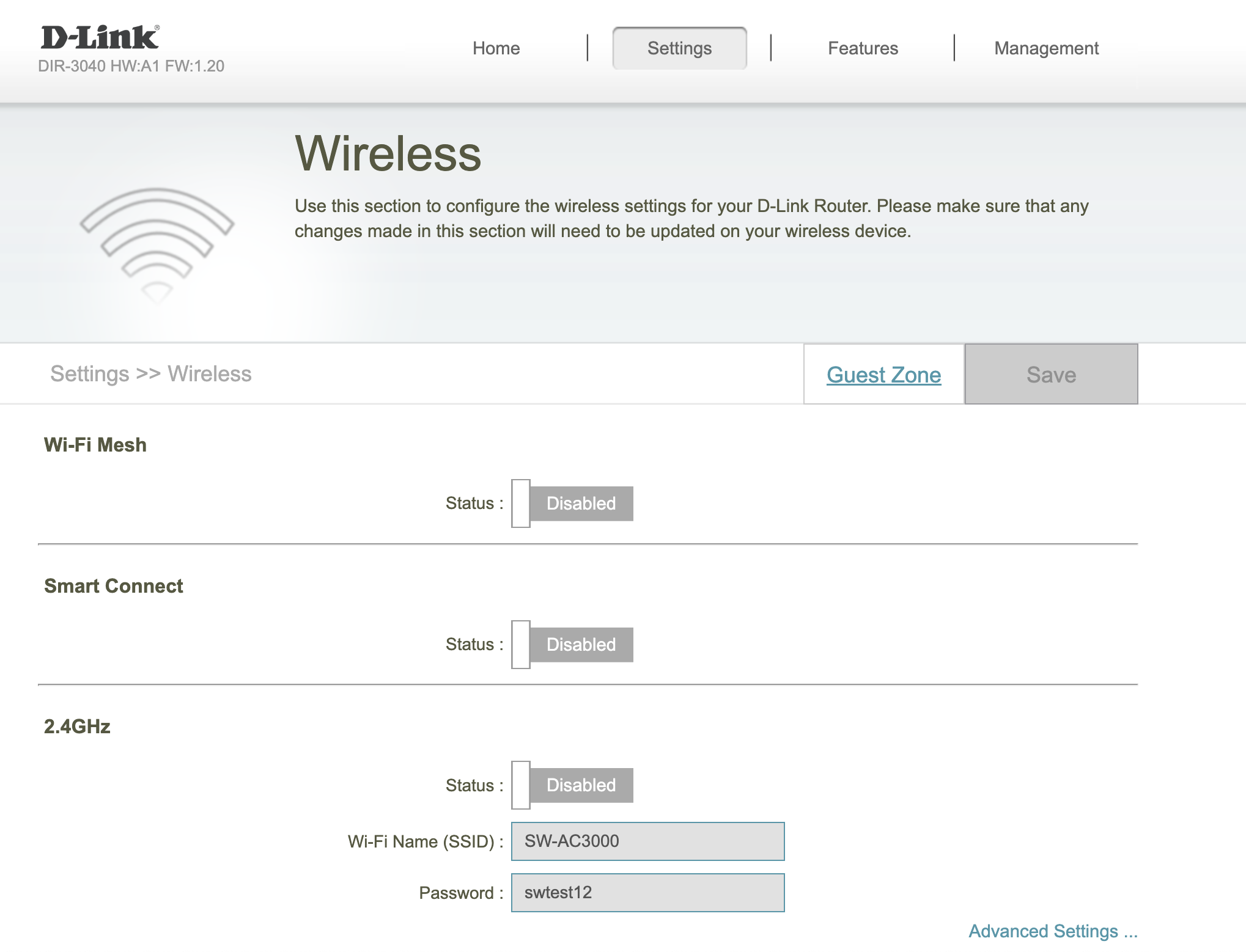 Disable router functions