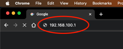 Image enter router IP