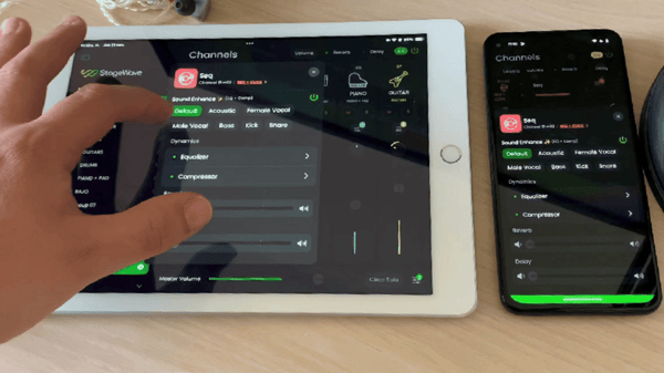 Controle remoto em ação