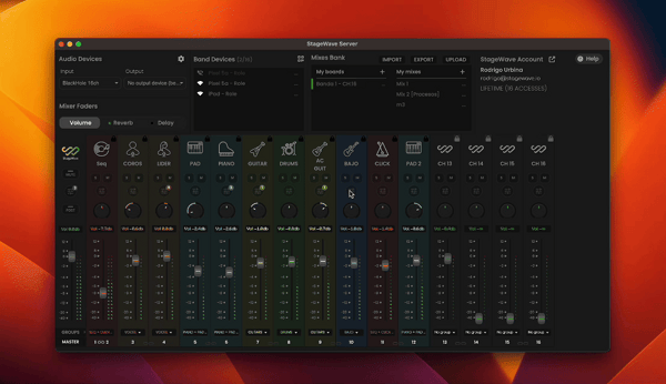 Visualização de processos no StageWave Server
